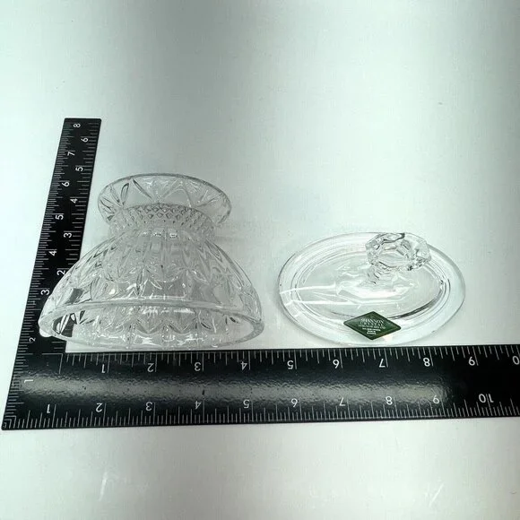 2PC Shannon Crystal OLIMPIA Creamer And Sugar Bowl w/Lid "Designs Of Ireland" - Picture 14 of 15